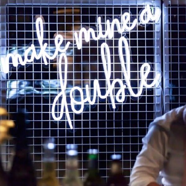 Make Mine a Double LED Neon Bar Sign